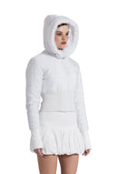 Ice Cinch Jacket - Waterproof + Cinched Waist in White