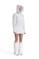 Ice Cinch Jacket - Waterproof + Cinched Waist in White