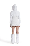 Ice Cinch Jacket - Waterproof + Cinched Waist in White